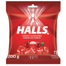 Halls Cherry Lozenges 200g - 72's